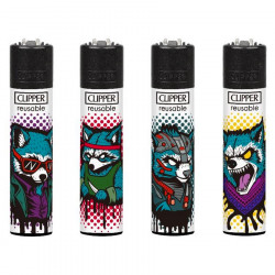 4 x Zapalniczka Clipper Racoons