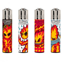 4 x Zapalniczka Clipper Burningman