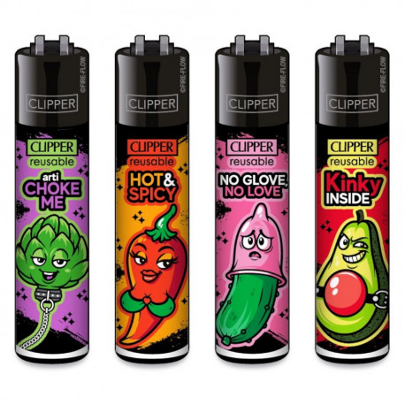 4 x Zapalniczka Clipper Porn Slogan 9