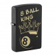 Zapalniczka Zippo 8 Ball King Black Matte