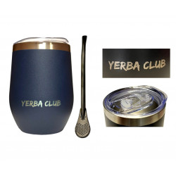 Zestaw Matero + Bombilla Yerba Club Granat 350ml