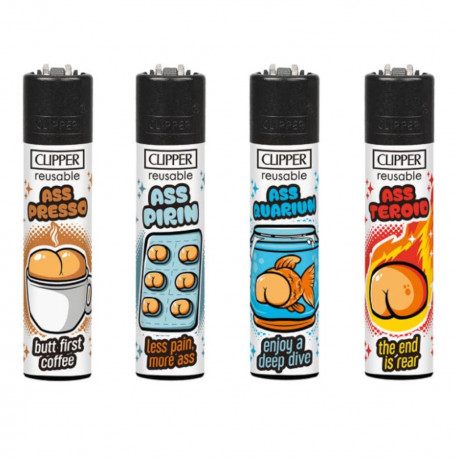 4 x Zapalniczka Clipper Ass Collection 2