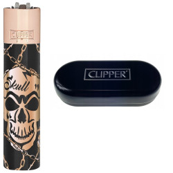 Zapalniczka Clipper Metal Deadly Chains Rose Gold Box