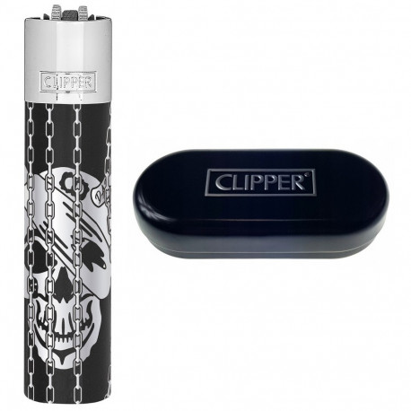 Zapalniczka Clipper Metal Deadly Chains Silver Box