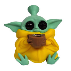 Bongo Silikon Szkło YODA 13cm Żółty