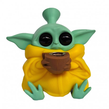 Bongo Silikon Szkło YODA 13cm Żółty