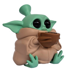 Bongo Silikon Szkło YODA 13cm Beżowy