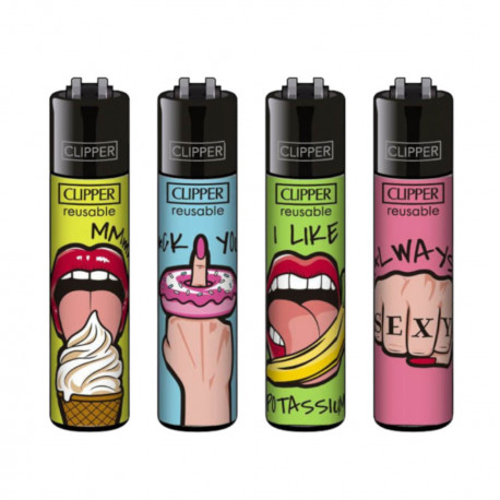 4 x Zapalniczka Clipper Sexy