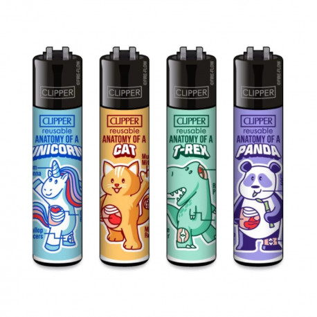4 x Zapalniczka Clipper Anatomy Of