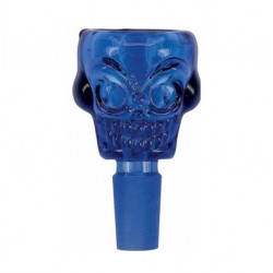 Cybuch do bonga 14,5mm Skull Blue Bardzo Pojemny