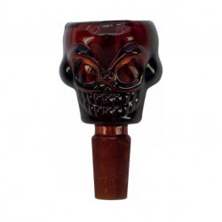 Cybuch do bonga 14,5mm Skull Brown Bardzo Pojemny
