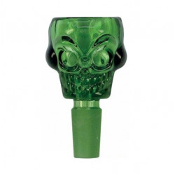 Cybuch do bonga 14,5mm Skull Green Bardzo Pojemny