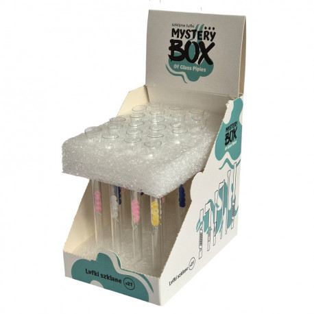 Lufka szklana Prosta z kulkami – 10cm BOX