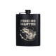 Piersiówka metalowa Czarna 240ml Fishing Master wędkarska