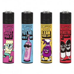 4 x Zapalniczka Clipper Drug Store