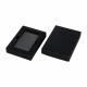 Schowek metalowy do aplikacji tabaki ze snorterem Black