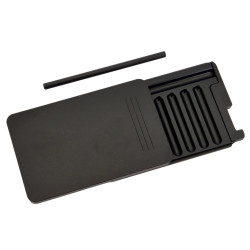 Schowek metalowy do aplikacji tabaki ze snorterem Black