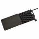 Schowek metalowy do aplikacji tabaki ze snorterem Black