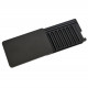 Schowek metalowy do aplikacji tabaki ze snorterem Black