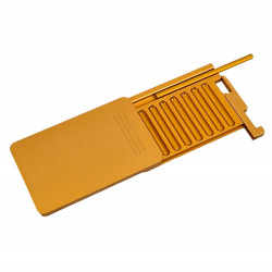Schowek metalowy do aplikacji tabaki ze snorterem Gold