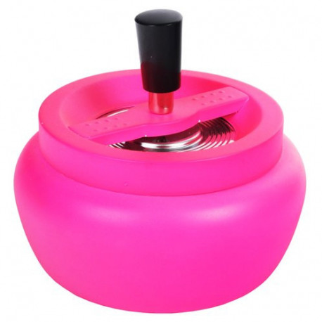 Popielniczka obrotowa DUŻA neon pink różowa 13cm