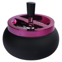 Popielniczka obrotowa duża 13cm black lila