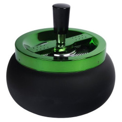 Popielniczka obrotowa duża 13cm black green