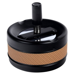 Popielniczka metalowa Carbon Braun 9cm