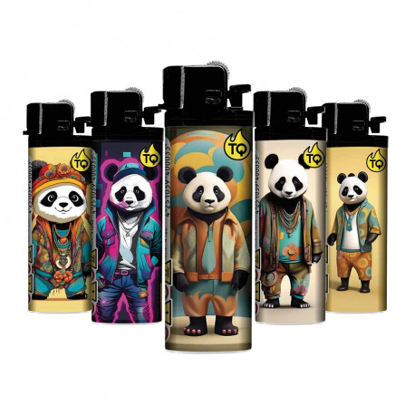 5 x Zapalniczka krzesiwowa TQ Cool Panda mix wzorów