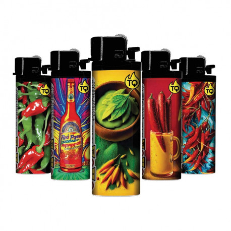 5 x Zapalniczka krzesiwowa TQ Hot Chilli mix wzorów