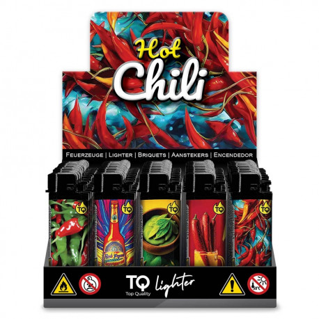 50 x Zapalniczka krzesiwowa TQ Hot Chilli mix wzorów