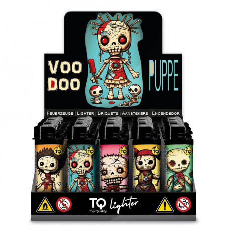50 x Zapalniczka krzesiwowa TQ VOODOO Puppe mix wzorów