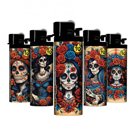 5 x Zapalniczka krzesiwowa TQ La Catrina mix wzorów
