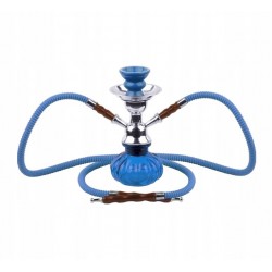 Shisha Pączek 2 węże niebieska