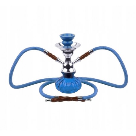 Shisha Pączek 2 węże niebieska