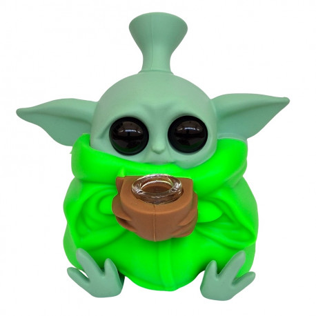 Bongo Silikon Szkło YODA 13cm Zielony