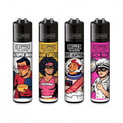 4 x Zapalniczka Clipper Everyday Heroes
