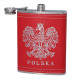 Piersiówka stal nierdzewna 240ml Polska Godło Orzełek