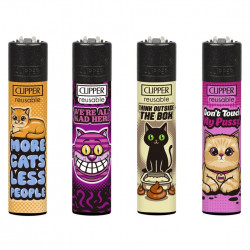 4 x Zapalniczka Clipper Catz 4