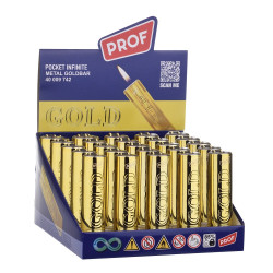 25 x Zapalarka krzesiwowa Złota Gold PROF BOX