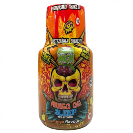 Shot konopny CBD Brain Wash – Mango Og Sleep Melatonina 100ml