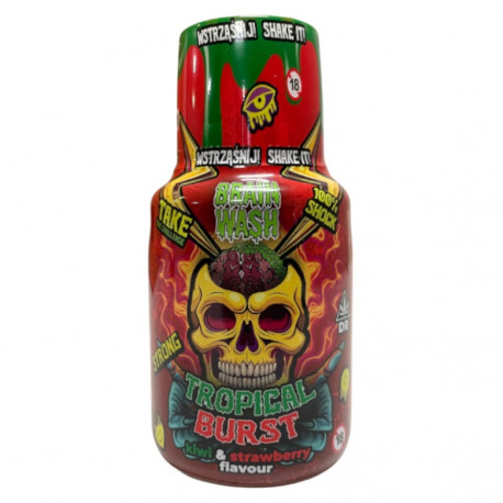 Shot konopny CBD Brain Wash – Tropical Burst 100ml