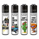 4 x Zapalniczka Clipper Hiphop Slogan 2
