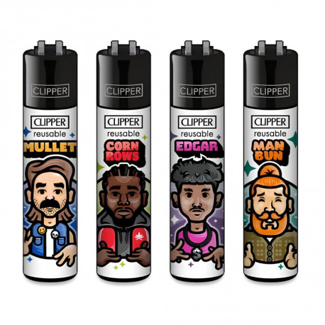 4 x Zapalniczka Clipper Men Haircuts