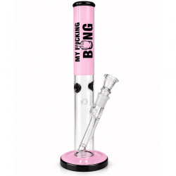 Bongo szklane Ice My Fucking Bong Pink 30cm