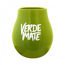 Matero ceramiczne z logo Verde zielone