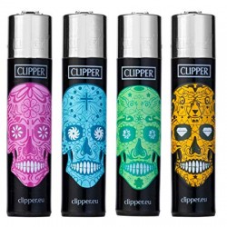 Zapalniczka Clipper Mexican Skulls 3000 zapaleń