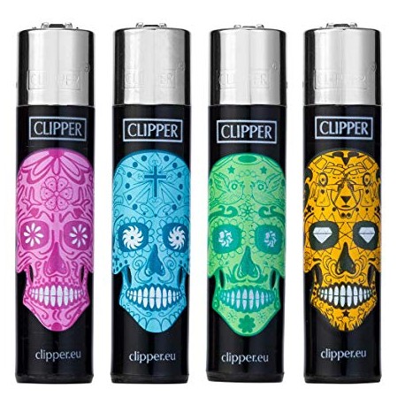 Zapalniczka Clipper Mexican Skulls 3000 zapaleń