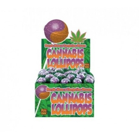 Lizak Cannabis olejek konopny Purple Haze Tangerin