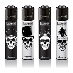 Zapalniczka Clipper Skull 10 3000 zapaleń